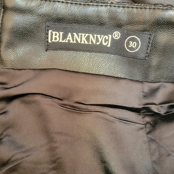 BlankNYC Black Vegan Leather Sequined Mini Skirt - Picture 4 of 5